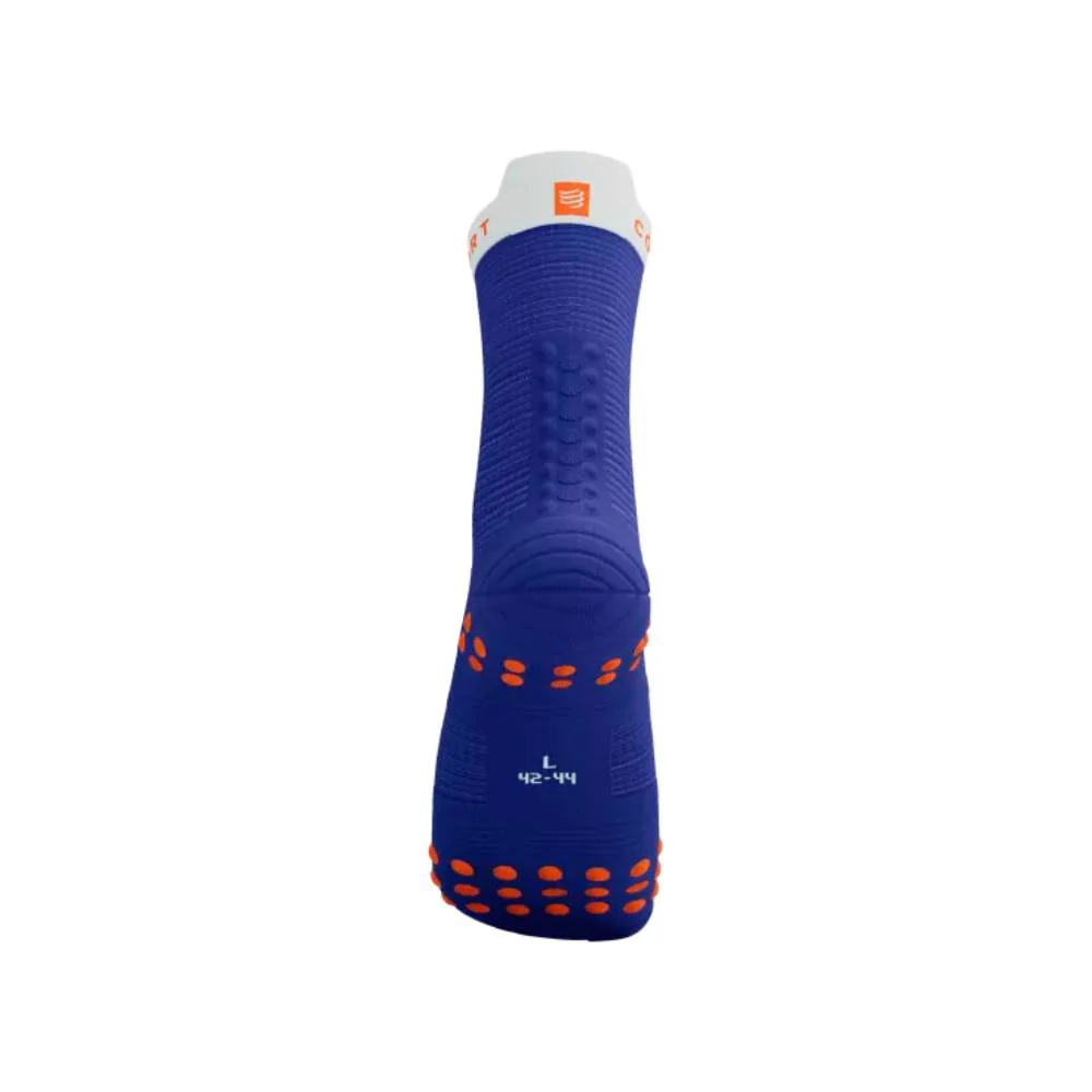 CALCETINES COMPRESSPORT PRO RACING V4.0 RUN HIGH - Dazz Blue / White - Imagen 4