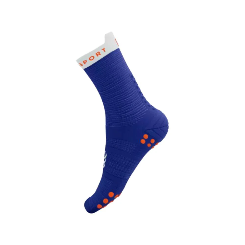 CALCETINES COMPRESSPORT PRO RACING V4.0 RUN HIGH - Dazz Blue / White - Imagen 5