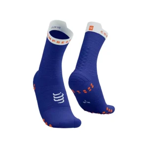 CALCETINES COMPRESSPORT PRO RACING V4.0 RUN HIGH - Dazz Blue / White