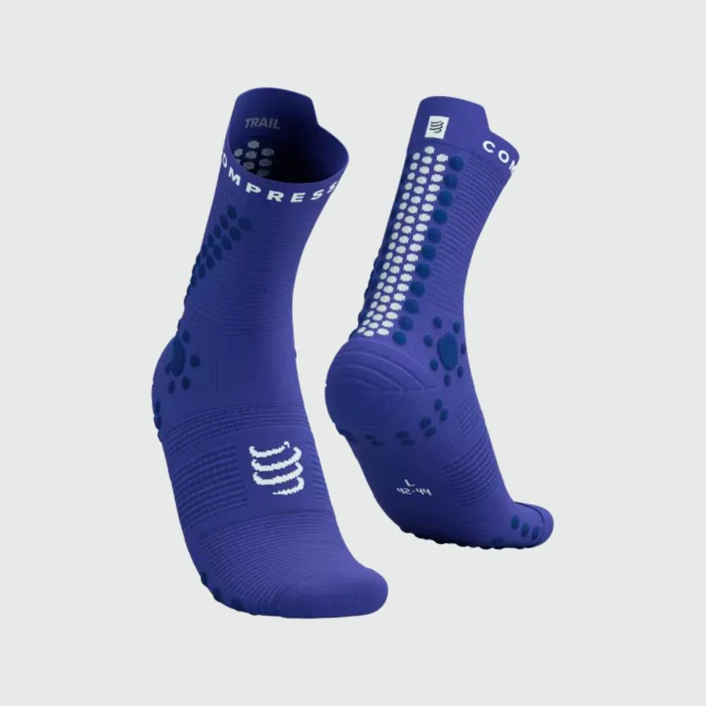 CALCETINES COMPRESSPORT PRO RACING V4.0 TRAIL - Dazz Blue / Blues - Imagen 2