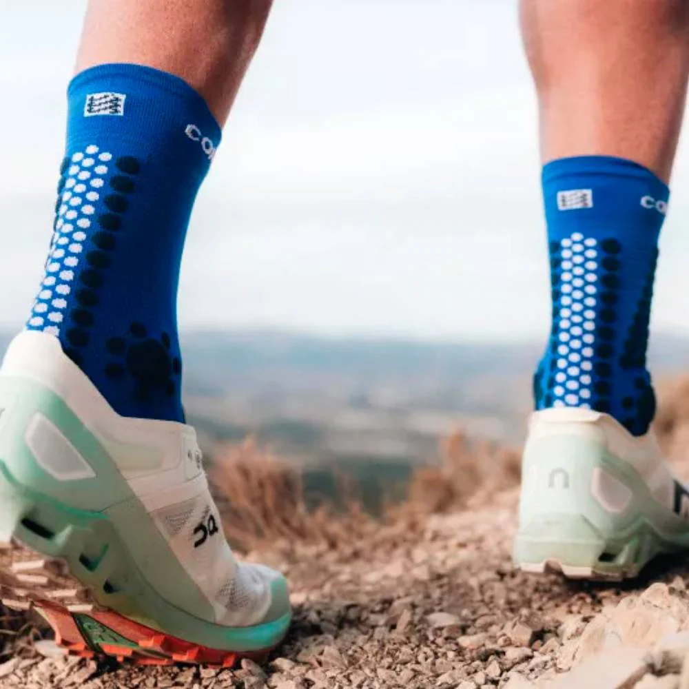 CALCETINES COMPRESSPORT PRO RACING V4.0 TRAIL - Dazz Blue / Blues - Imagen 4