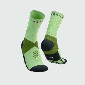 CALCETINES COMPRESSPORT ULTRA TRAIL V2.0 - Woodbine / Shadow Lime