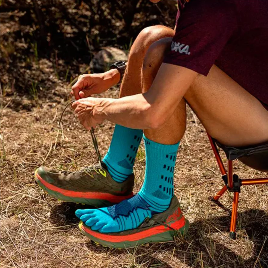 CALCETINES INJINJI ULTRA RUN CREW - Pacific Blue - Imagen 4