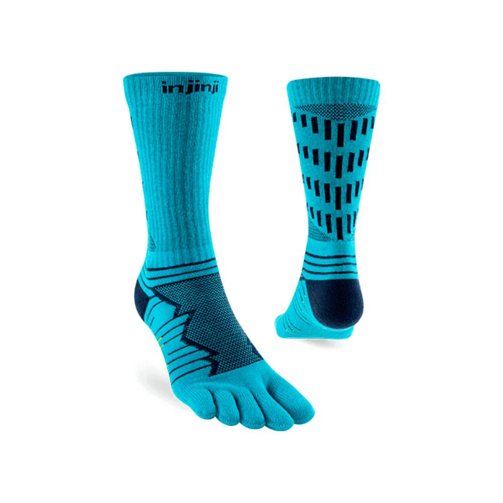CALCETINES INJINJI ULTRA RUN CREW - Pacific Blue - Imagen 3