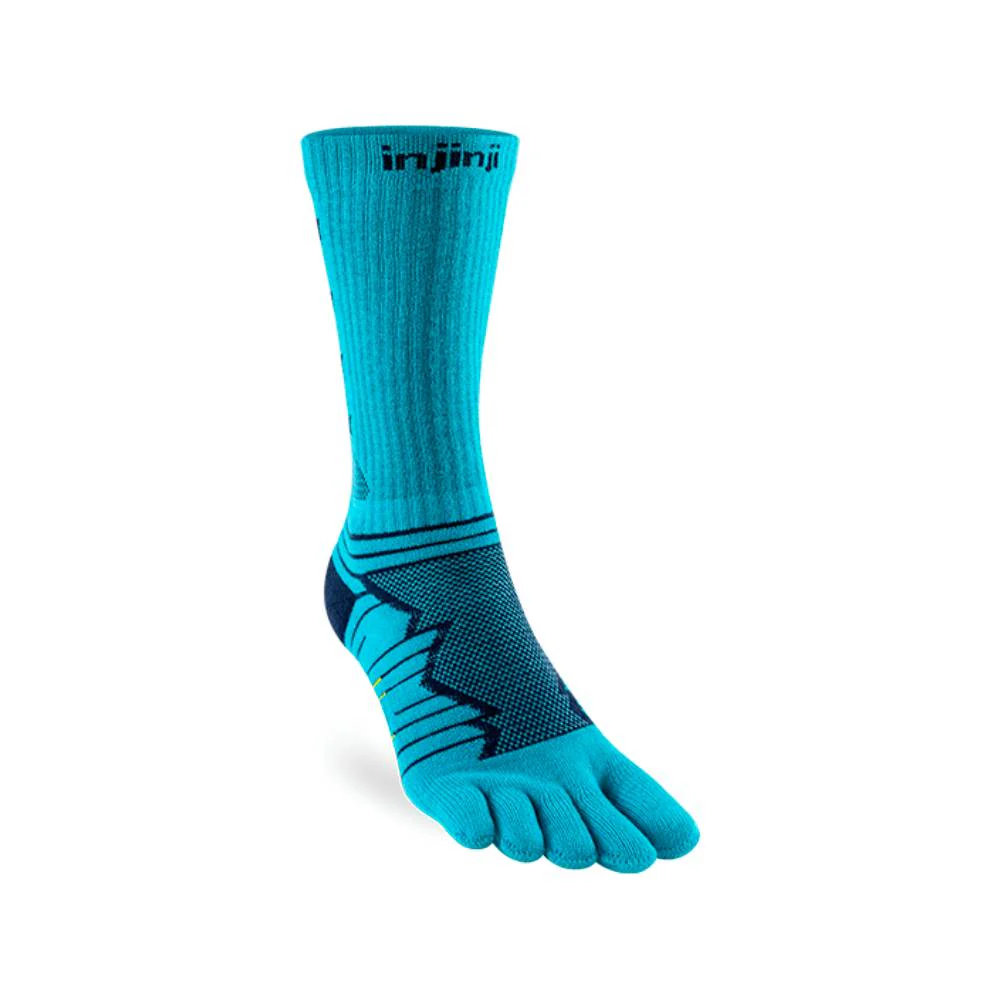 CALCETINES INJINJI ULTRA RUN CREW - Pacific Blue - Imagen 2