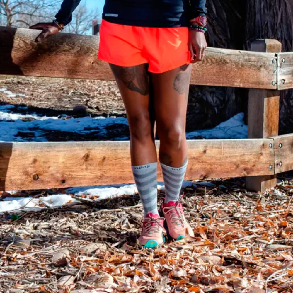 CALCETINES INJINJI ULTRA RUN CREW MUJER - Slate - Imagen 4