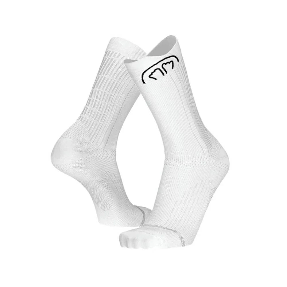 CALCETINES SIDAS RUN ANATOMIC CREW - Blanco