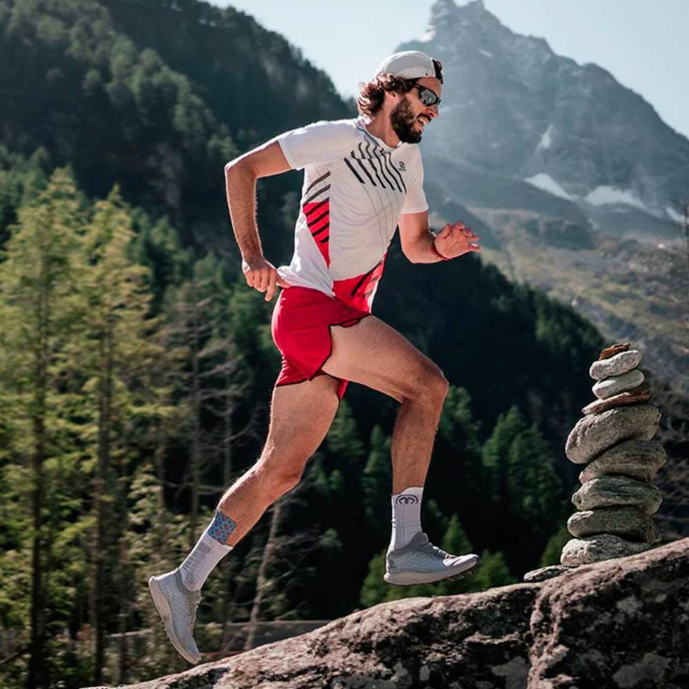 CALCETINES SIDAS RUN ANATOMIC CREW - Blanco - Imagen 6