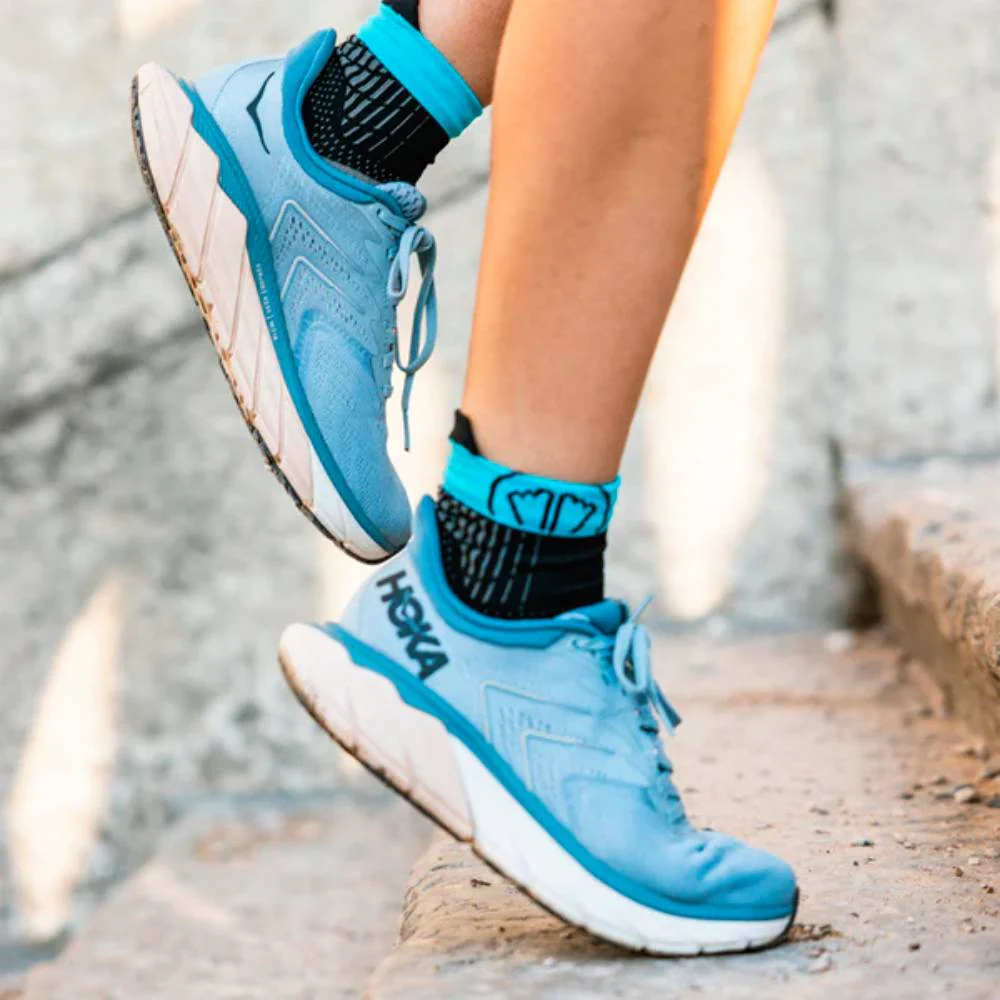 CALCETINES SIDAS RUN FEEL - Negro / Turquesa - Imagen 7