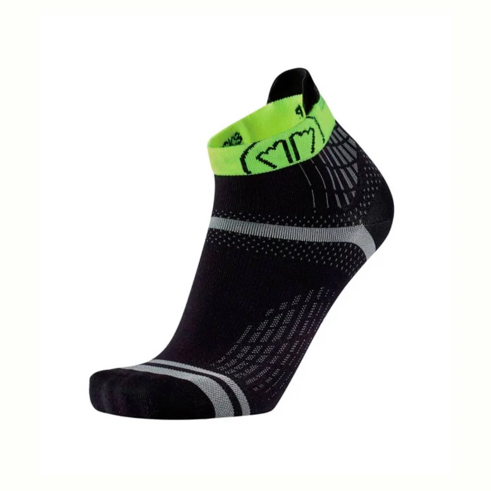 CALCETINES SIDAS RUN FEEL - Negro / Amarillo