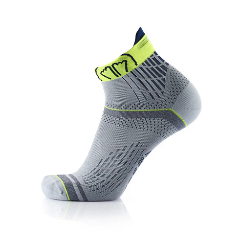 CALCETINES SIDAS RUN FEEL - Gris / Amarillo - Imagen 4