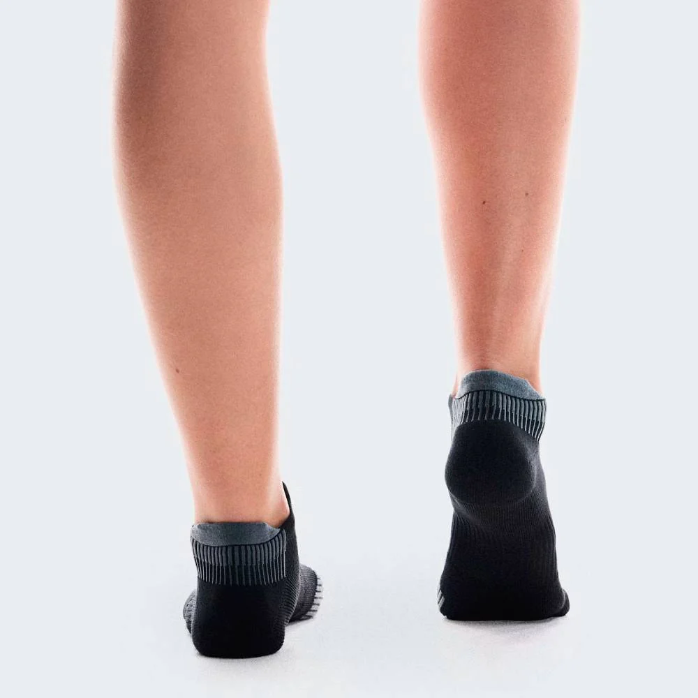 CALCETINES ON PERFORMANCE RUN LOW - Black / Eclipse - Imagen 4