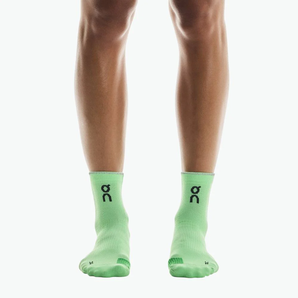 CALCETINES ON PERFORMANCE RUN MID - Honeydew / Parsley - Imagen 3
