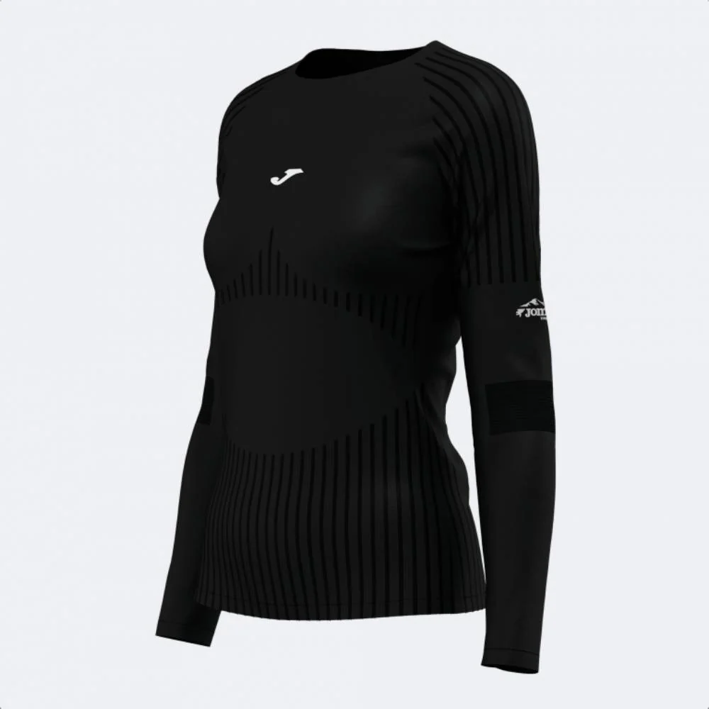 CAMISETA MANGA LARGA JOMA EXPLORER MUJER - Negro - Imagen 4