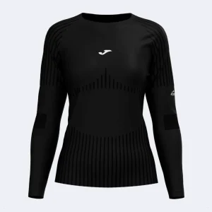 CAMISETA MANGA LARGA JOMA EXPLORER MUJER - Negro