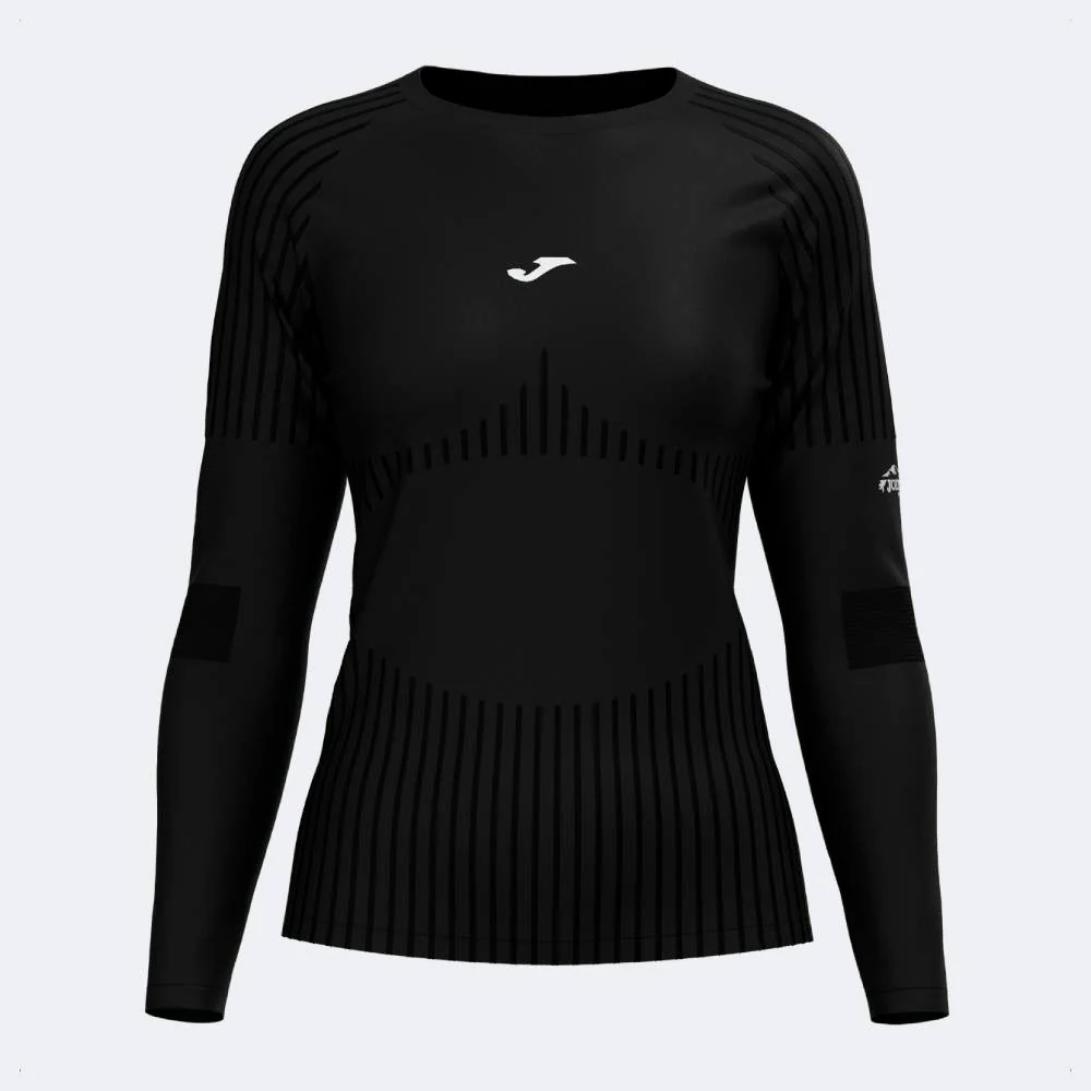 CAMISETA MANGA LARGA JOMA EXPLORER MUJER - Negro - Imagen 2