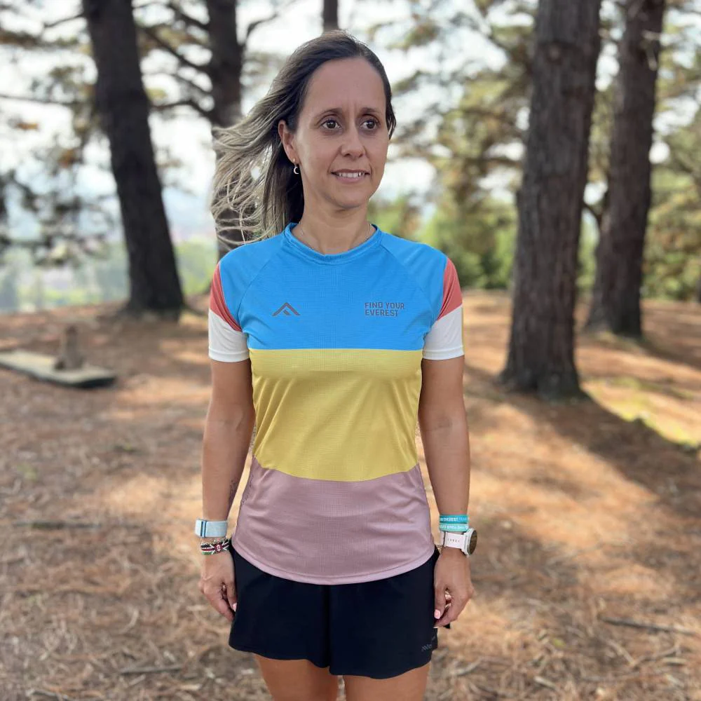 CAMISETA TÉCNICA FIND YOUR EVEREST MUJER - Blue Mustard