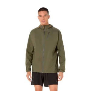 CHAQUETA IMPERMEABLE ASICS FUJITRAIL ELITE - Mantle Green