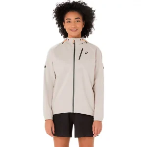 CHAQUETA IMPERMEABLE ASICS FUJITRAIL ELITE MUJER - Cream