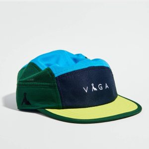 GORRA VÅGA CLUB - Bright blue / Racing green / Bright yellow