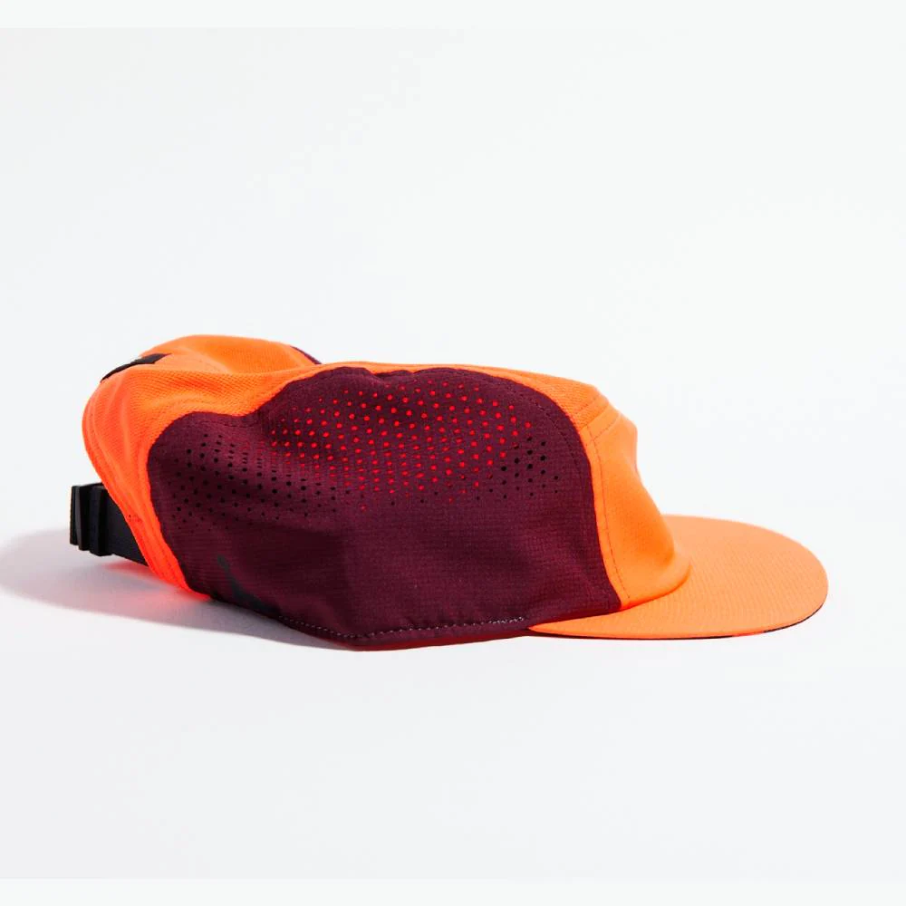 GORRA VÅGA FEATHER RACING - Neon orange / Plum - Imagen 4