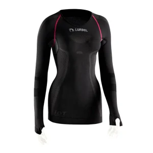 CAMISETA TÉRMICA MANGA LARGA LURBEL CRISTALLO MUJER - Marengo / Fucsia