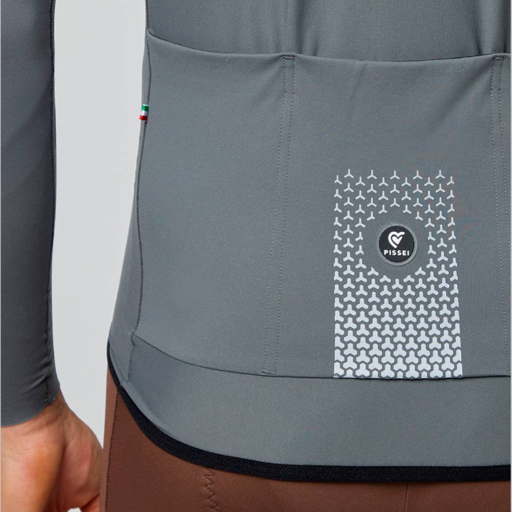 MAILLOT PISSEI PRIMAPELLE MANGA LARGA - Grigio - Imagen 8