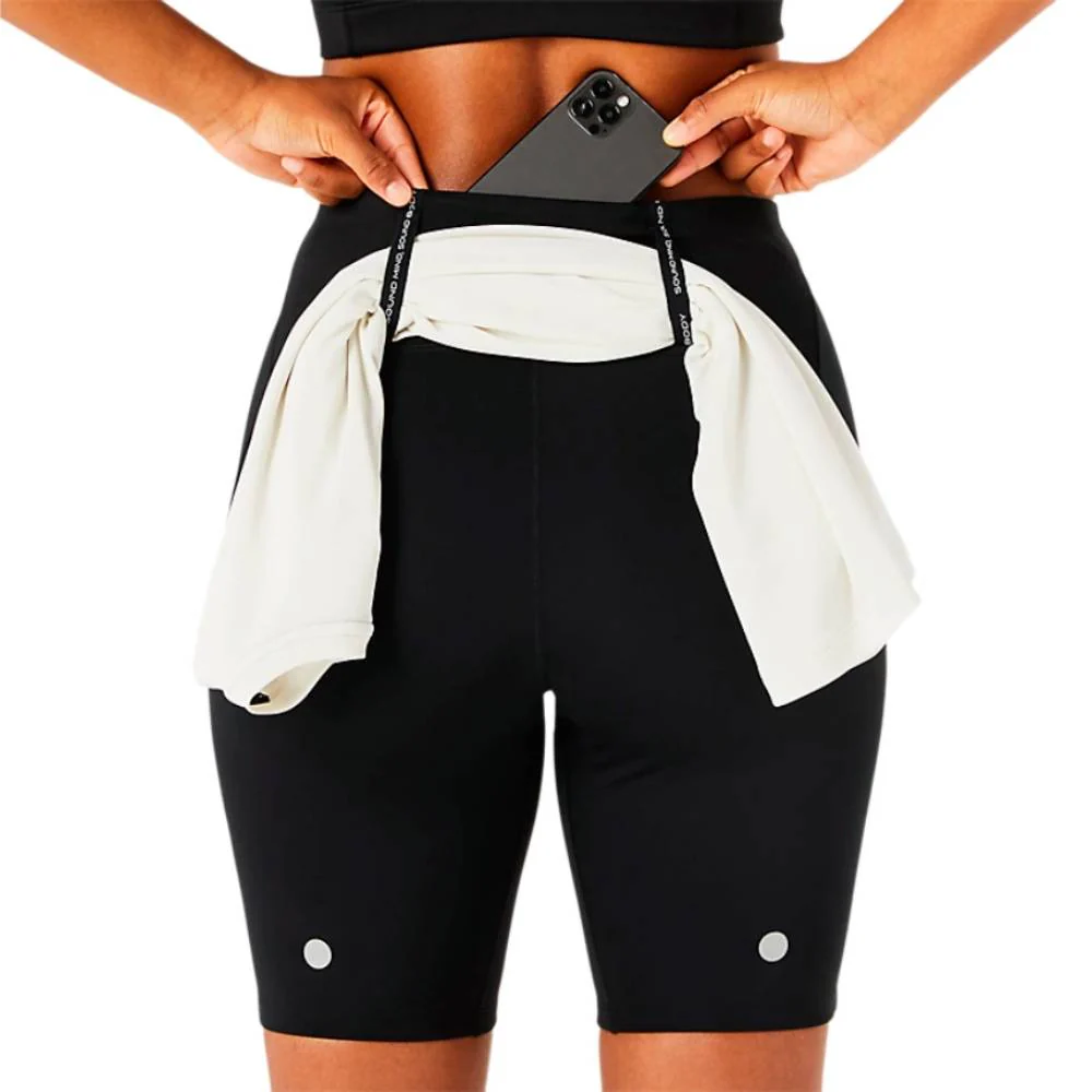 MALLAS ASICS ROAD HIGH WAIST 8" SPRINTER MUJER - Negro - Imagen 7