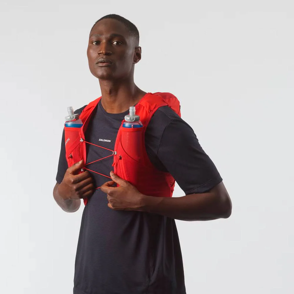 MOCHILA CHALECO SALOMON ADV SKIN 12 2025 - Flame Scarlet / Haute Red - Imagen 4