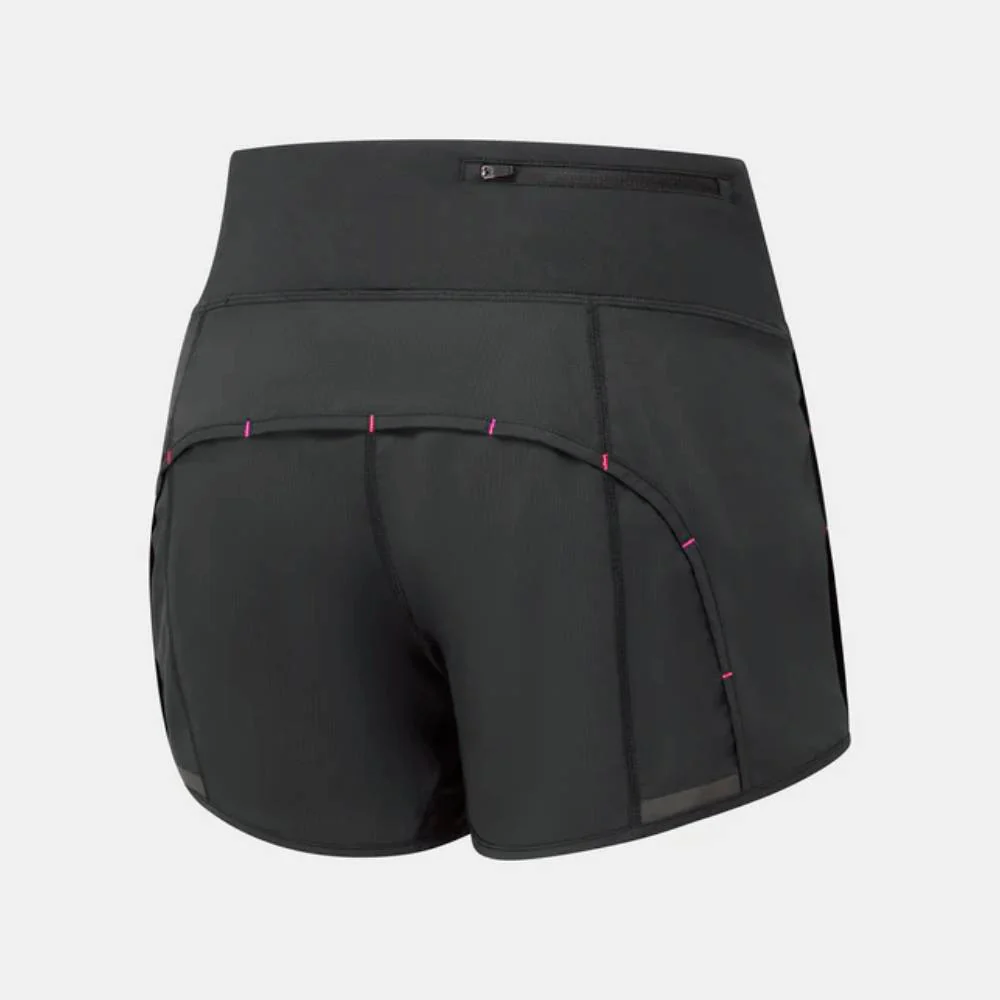 PANTALÓN CORTO RONHILL TECH 4.5" MUJER - Black / Razzmatazz - Imagen 3