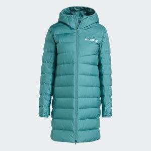 PARKA ADIDAS TERREX MULTI LIGHT DOWN HOODED 2.0 MUJER - Preloved Teal