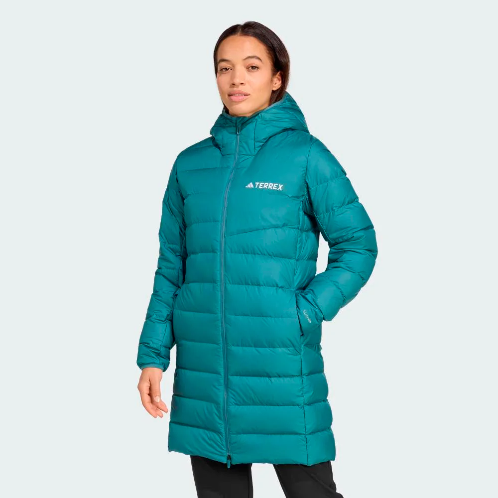 PARKA ADIDAS TERREX MULTI LIGHT DOWN HOODED 2.0 MUJER - Preloved Teal - Imagen 3