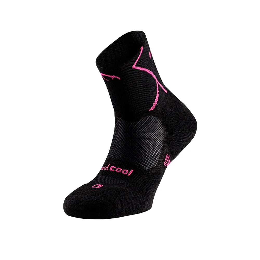 CALCETINES LURBEL TRACK FOUR - Negro / Fucsia - Imagen 2