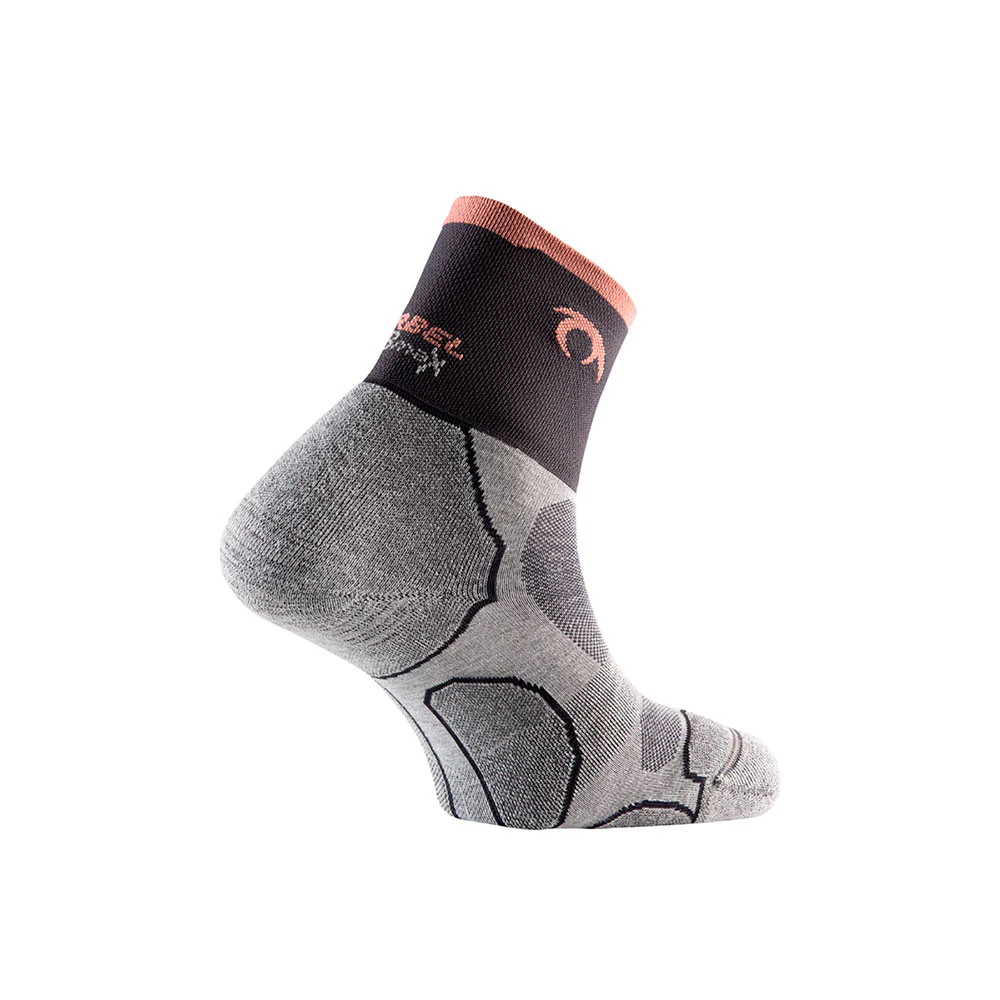 CALCETINES LURBEL DESAFÍO FOUR - Gris Hielo / Coral - Imagen 3