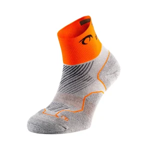 CALCETINES LURBEL DISTANCE THREE - Gris Hielo / Naranja