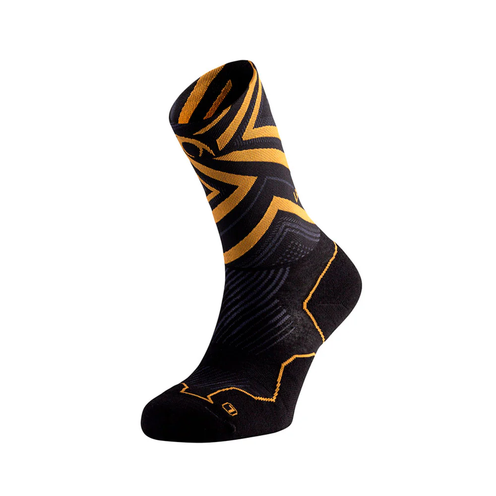 CALCETINES LURBEL DISTANCE ITI FIVE - Negro / Amarillo ambar - Imagen 2