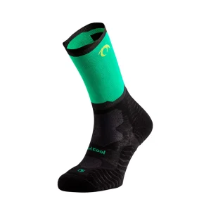 CALCETINES LURBEL RISE FIVE - Negro / Verde golf