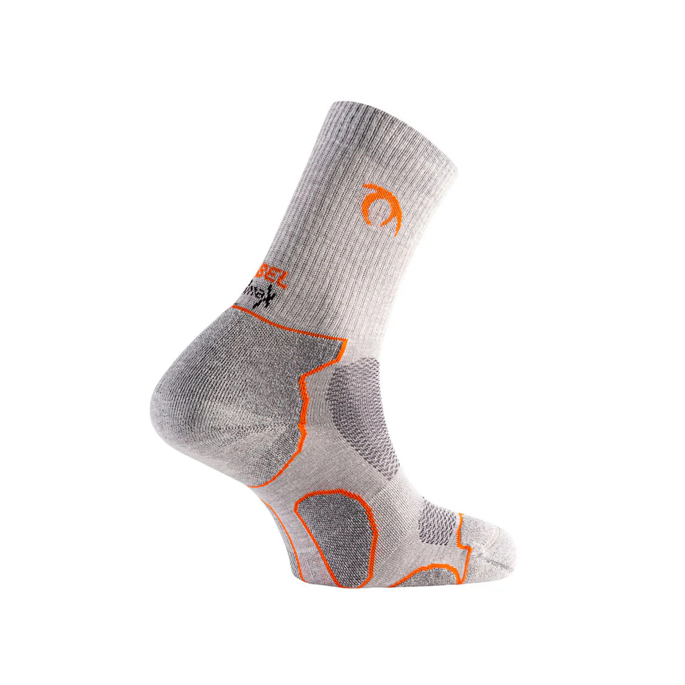 CALCETINES LURBEL TIERRA FOUR - Gris Hielo / Naranja - Imagen 3