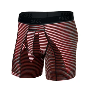 CALZONCILLOS BÓXER SAXX KINETIC LIGHT-COMPRESSION MESH - Granate / Negro