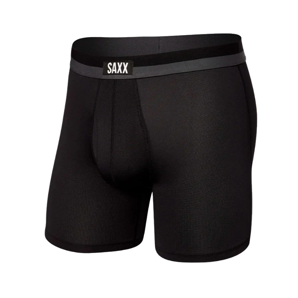 CALZONCILLOS BÓXER SAXX SPORT MESH - Negro - Imagen 2