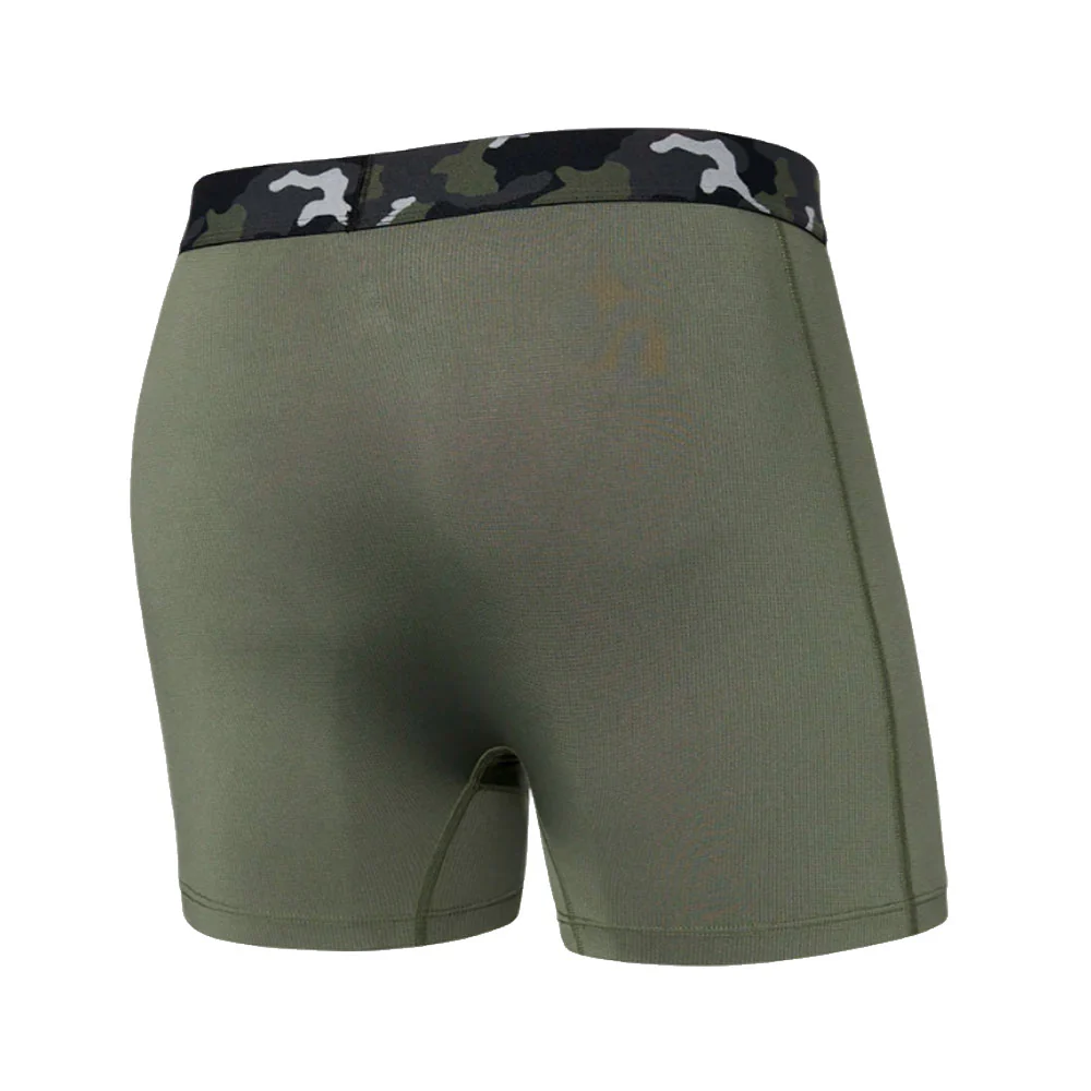 CALZONCILLOS BÓXER SAXX SPORT MESH - Dusty Olive / Camo Waistband - Imagen 3