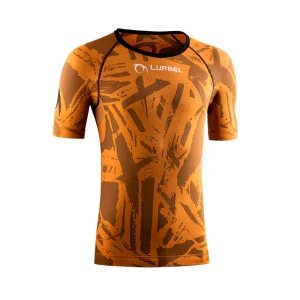 CAMISETA LURBEL SPIRIT BLUR - Naranja / Negro