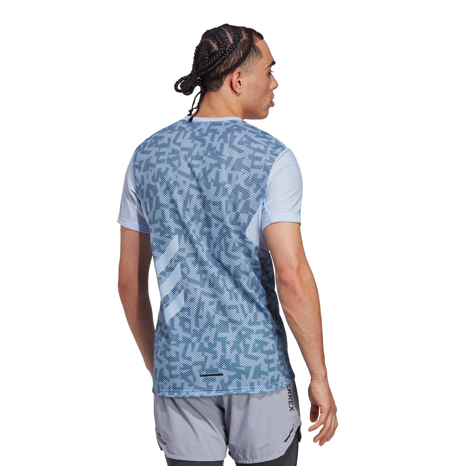 CAMISETA ADIDAS TERREX AGRAVIC PRO 2023 - Azul claro / Azul oscuro - Imagen 4