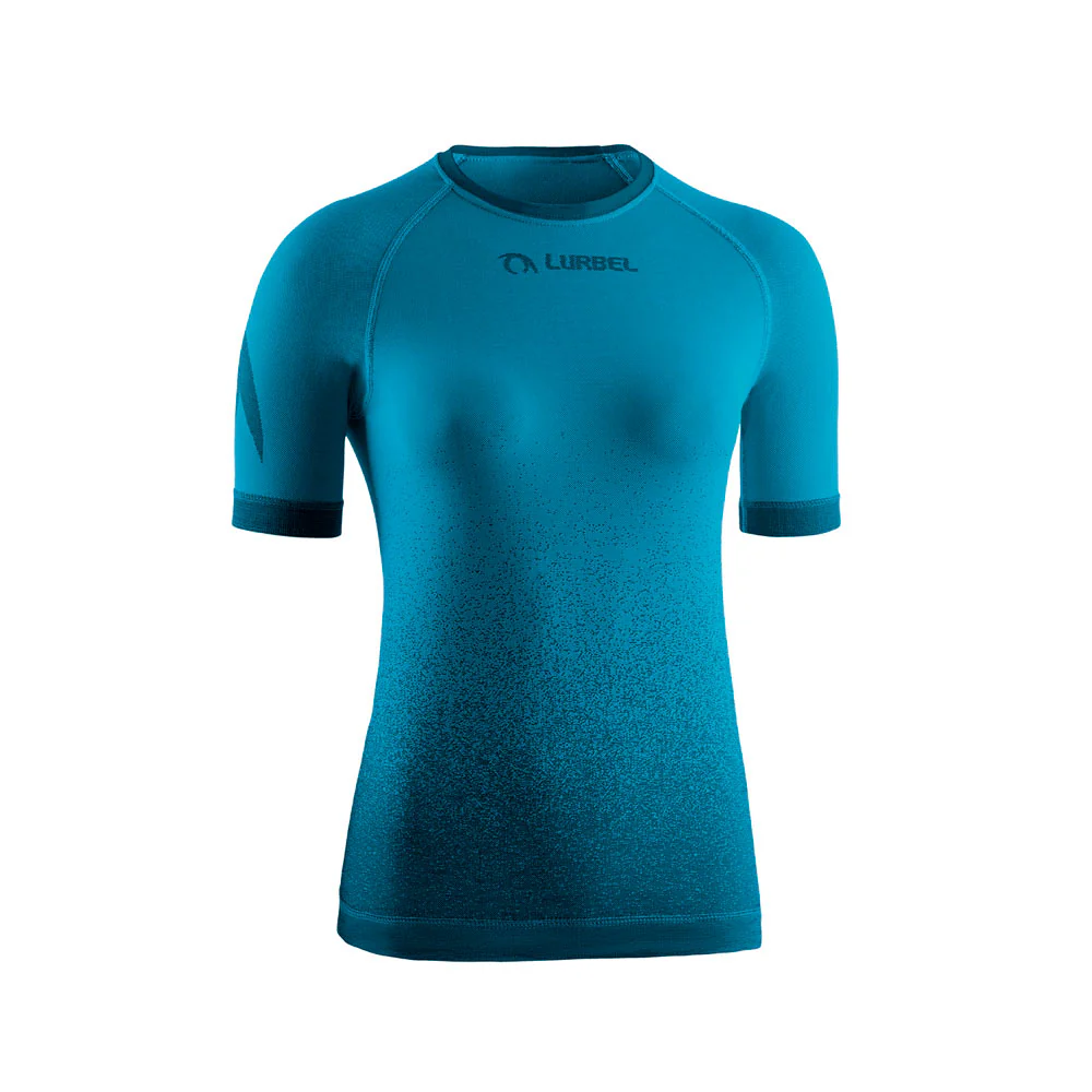 CAMISETA LURBEL SAMBA MUJER TURQUESA / NEGRO