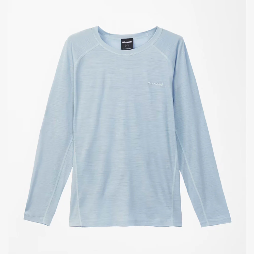 CAMISETA MANGA LARGA NNORMAL MERINO - Azul