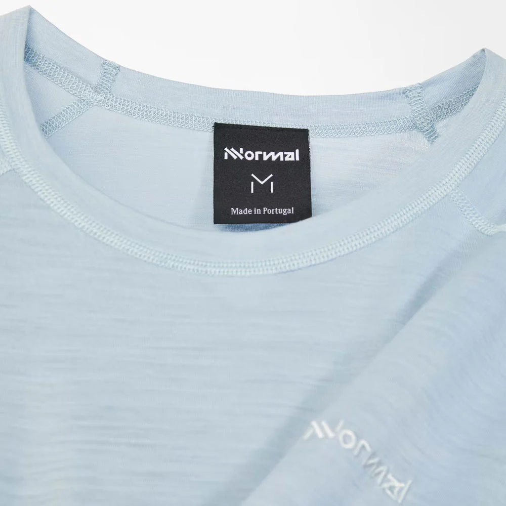 CAMISETA MANGA LARGA NNORMAL MERINO - Azul - Imagen 4