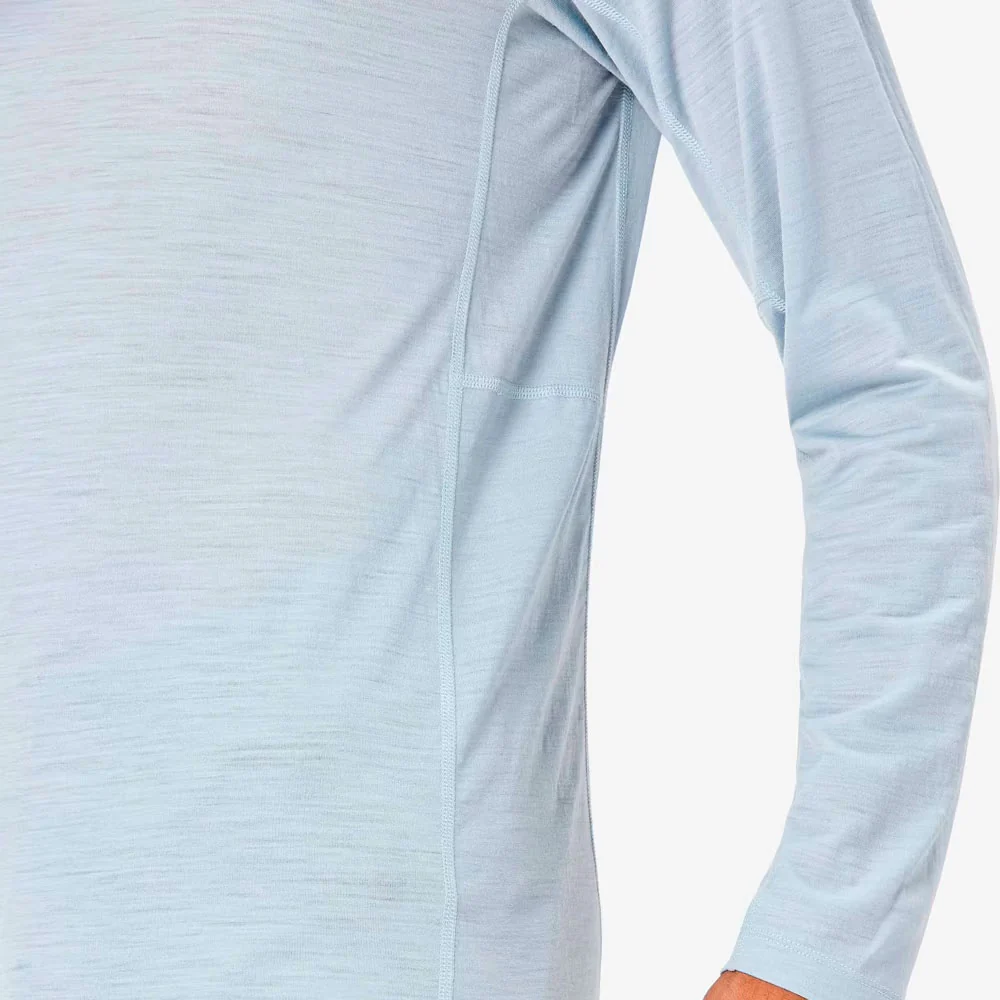 CAMISETA MANGA LARGA NNORMAL MERINO - Azul - Imagen 5