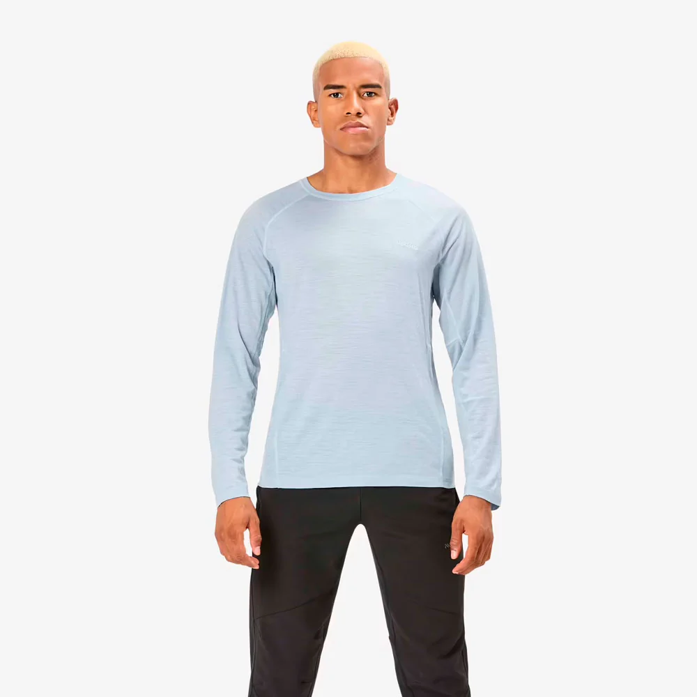 CAMISETA MANGA LARGA NNORMAL MERINO - Azul - Imagen 7