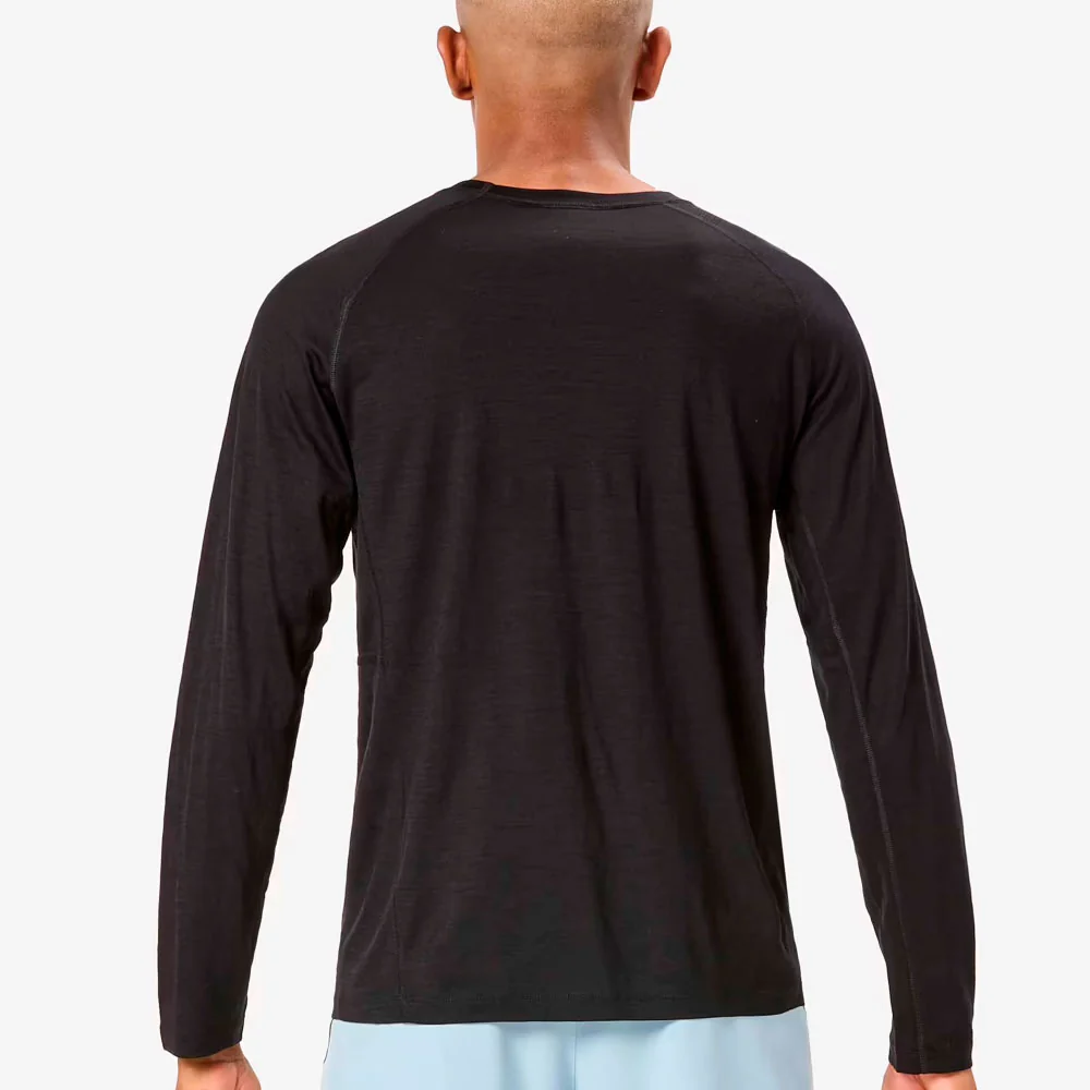 CAMISETA MANGA LARGA NNORMAL MERINO - Negro - Imagen 5