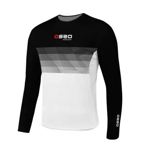 CAMISETA MANGA LARGA OS2O GRADIENT - Black / White